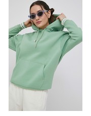 Bluza bluza damska kolor zielony z kapturem z aplikacją - Answear.com Karl Kani