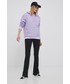 Bluza Karl Kani bluza damska kolor fioletowy z kapturem gładka