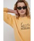 Bluza Karl Kani bluza damska kolor pomarańczowy z aplikacją