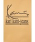 Bluza Karl Kani bluza damska kolor pomarańczowy z aplikacją