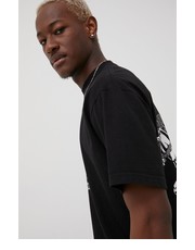 T-shirt - koszulka męska t-shirt bawełniany kolor czarny z nadrukiem - Answear.com Primitive