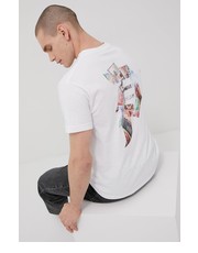 T-shirt - koszulka męska t-shirt bawełniany kolor biały z nadrukiem - Answear.com Primitive