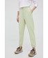 Spodnie Outhorn spodnie dresowe damskie kolor zielony gładkie