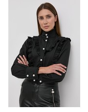 Koszula koszula bawełniana damska kolor czarny regular - Answear.com Custommade