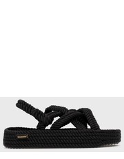 Sandały sandały Bodrum damskie kolor czarny na platformie - Answear.com Bohonomad