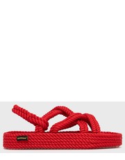 Sandały sandały Bodrum damskie kolor czerwony - Answear.com Bohonomad