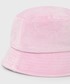 Kapelusz Juicy Couture kapelusz kolor różowy