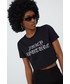 Bluzka Juicy Couture t-shirt damski kolor czarny