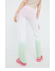 Spodnie spodnie dresowe damskie kolor różowy z aplikacją - Answear.com Juicy Couture