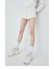 Spodnie szorty damskie kolor biały gładkie high waist - Answear.com Juicy Couture