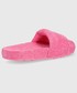 Klapki Juicy Couture klapki damskie kolor różowy