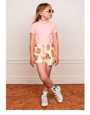 Spodnie szorty bawełniane dziecięce kolor beżowy wzorzyste - Answear.com Mini Rodini
