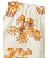 Spodnie Mini Rodini szorty bawełniane dziecięce kolor beżowy wzorzyste