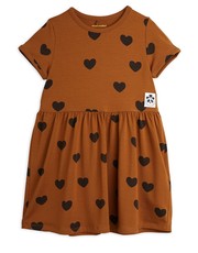 Sukienka dziecięca sukienka dziecięca kolor brązowy mini rozkloszowana - Answear.com Mini Rodini