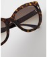 Okulary Tom Ford okulary przeciwsłoneczne damskie kolor brązowy