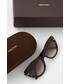 Okulary Tom Ford okulary przeciwsłoneczne damskie kolor brązowy