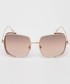 Okulary Tom Ford okulary przeciwsłoneczne damskie kolor złoty