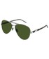 Okulary Gucci okulary przeciwsłoneczne męskie kolor srebrny