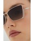 Okulary Mcq okulary przeciwsłoneczne damskie kolor szary