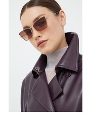 Okulary okulary przeciwsłoneczne damskie kolor złoty - Answear.com Mcq