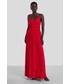 Sukienka Ivy Oak sukienka kolor czerwony maxi rozkloszowana