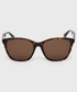 Okulary Bottega Veneta okulary przeciwsłoneczne damskie kolor brązowy