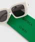Okulary Bottega Veneta okulary przeciwsłoneczne damskie kolor biały