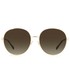 Okulary Jimmy Choo okulary przeciwsłoneczne damskie kolor złoty