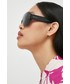 Okulary Jimmy Choo okulary przeciwsłoneczne kolor czarny