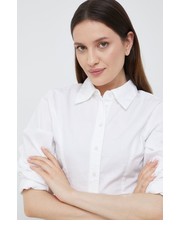 Koszula koszula bawełniana damska kolor biały slim z kołnierzykiem klasycznym - Answear.com Selected Femme
