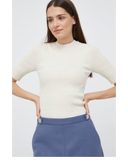 Bluzka t-shirt damska kolor beżowy - Answear.com Selected Femme