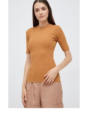 Sweter sweter damska kolor brązowy - Answear.com Selected Femme