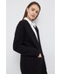 Sweter Selected Femme kardigan wełniany damski kolor czarny