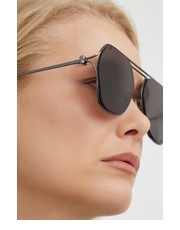 Okulary Alexander McQueen okulary przeciwsłoneczne damskie kolor szary - Answear.com Alexander Mcqueen