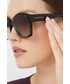 Okulary Alexander Mcqueen Alexander McQueen okulary przeciwsłoneczne damskie kolor brązowy