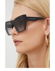 Okulary Alexander McQueen okulary przeciwsłoneczne damskie kolor czarny - Answear.com Alexander Mcqueen