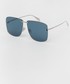 Okulary Alexander Mcqueen Alexander McQueen okulary przeciwsłoneczne kolor srebrny
