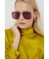 Okulary Alexander Mcqueen Alexander McQueen okulary przeciwsłoneczne kolor złoty