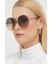 Okulary Chloé okulary przeciwsłoneczne damskie kolor beżowy - Answear.com Chloe