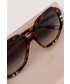 Okulary Chloe Chloé okulary przeciwsłoneczne damskie kolor brązowy