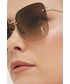 Okulary Saint Laurent okulary przeciwsłoneczne damskie kolor srebrny