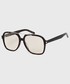Okulary Saint Laurent okulary przeciwsłoneczne damskie kolor brązowy