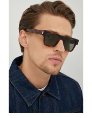 Okulary okulary przeciwsłoneczne męskie kolor brązowy - Answear.com Saint Laurent
