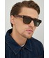 Okulary Saint Laurent okulary przeciwsłoneczne męskie kolor brązowy