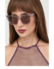 Okulary okulary przeciwsłoneczne damskie kolor beżowy - Answear.com Saint Laurent