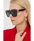 Okulary Balenciaga okulary przeciwsłoneczne damskie kolor brązowy