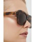 Okulary Balenciaga okulary przeciwsłoneczne kolor brązowy