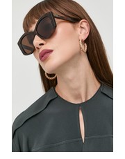Okulary okulary przeciwsłoneczne damskie kolor brązowy - Answear.com Balenciaga