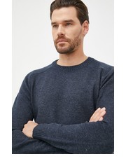Sweter męski sweter wełniany męski kolor granatowy lekki - Answear.com Selected Homme