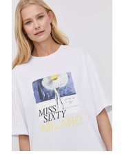 Bluzka Miss Sixty t-shirt bawełniany kolor biały - Answear.com MISS SIXTY
